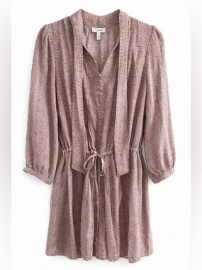 Silk Joie Pink Long Sleeve Dress